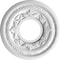 Ekena Millwork Baltimore PVC Ceiling Medallion (Canopies up to 4 1/4"), 10"OD x 3 1/2"ID x 3/4"P, Bright Coat Gold CMP10BABGL - alternate 2